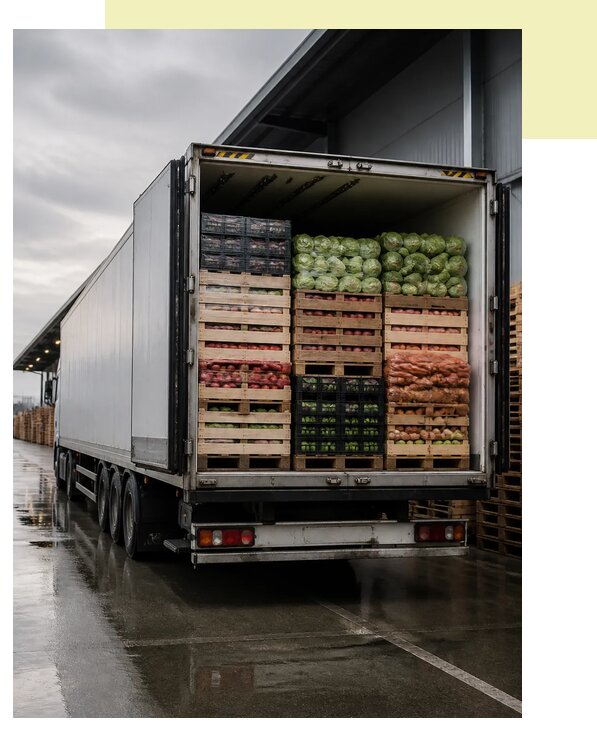 Перевозка плодоовощной продукции в Холмск по цене от 5136 р. | Агросервис-Хлм